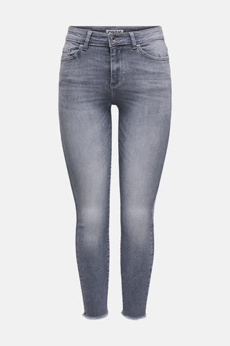 Jean skinny en denim bleu moyen de ONLY, avec un bord côtelé.