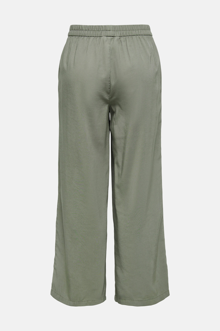 Pantalon vert ONLY, à jambes larges et taille élastique.