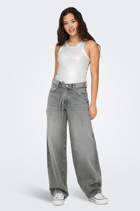 GIANNA - mid grey denim