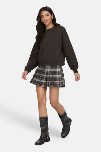 Sweater O hals - bruin