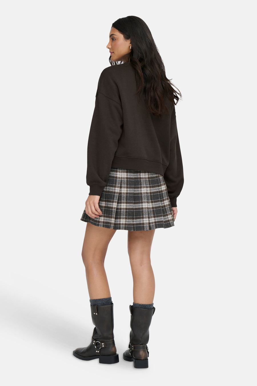 Sweater O hals - bruin