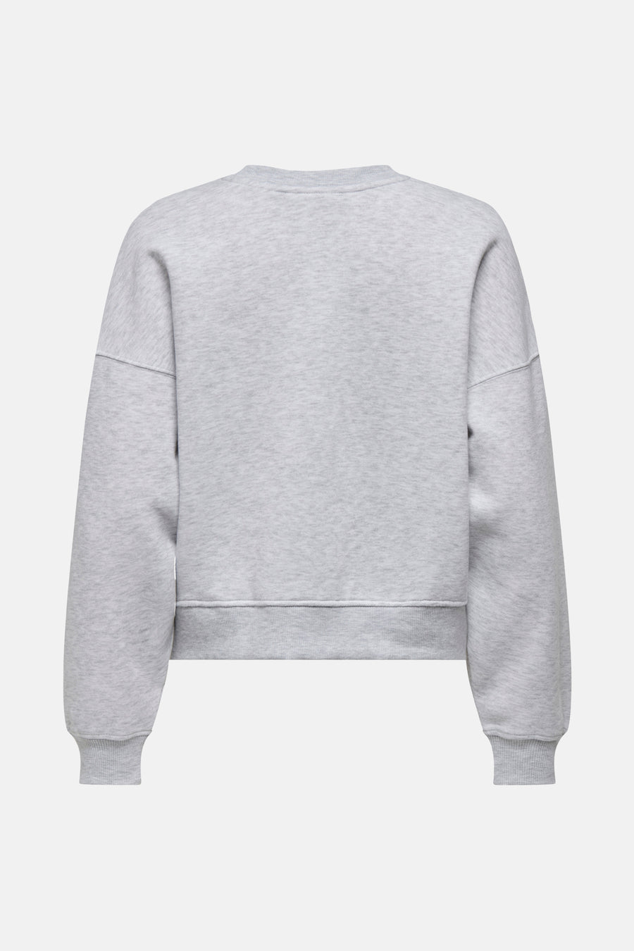 Grijze sweater met lange mouwen.
