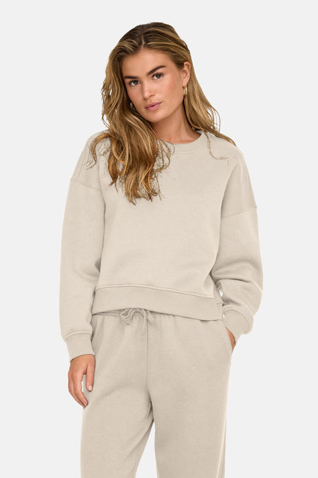 Sweater met ronde hals Ecru - ONLY®