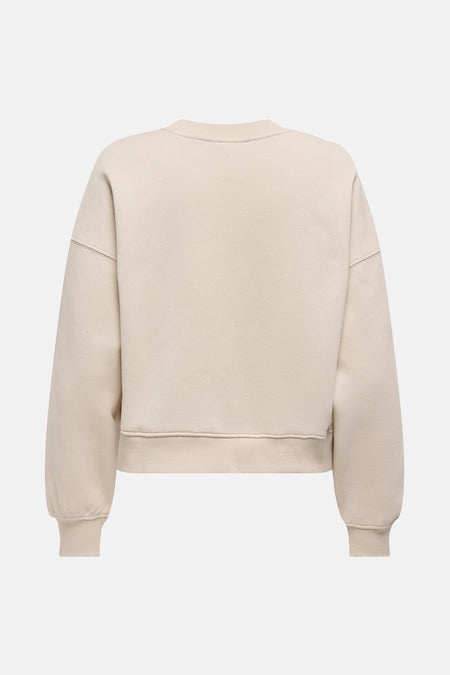 Sweater met ronde hals Ecru - ONLY®