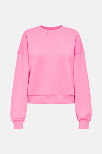 Roze sweatshirt met lange mouwen.