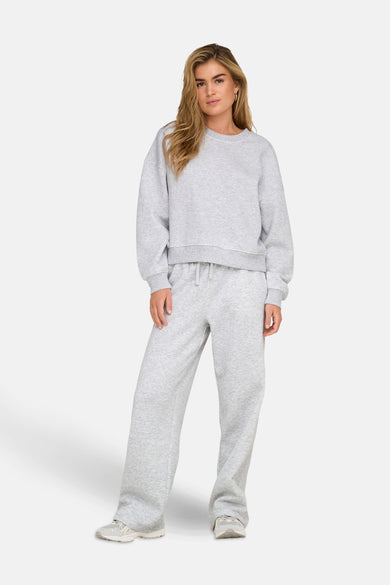 Grijze joggingbroek van ONLY, met een losse pasvorm en een trekkoord in de taille.