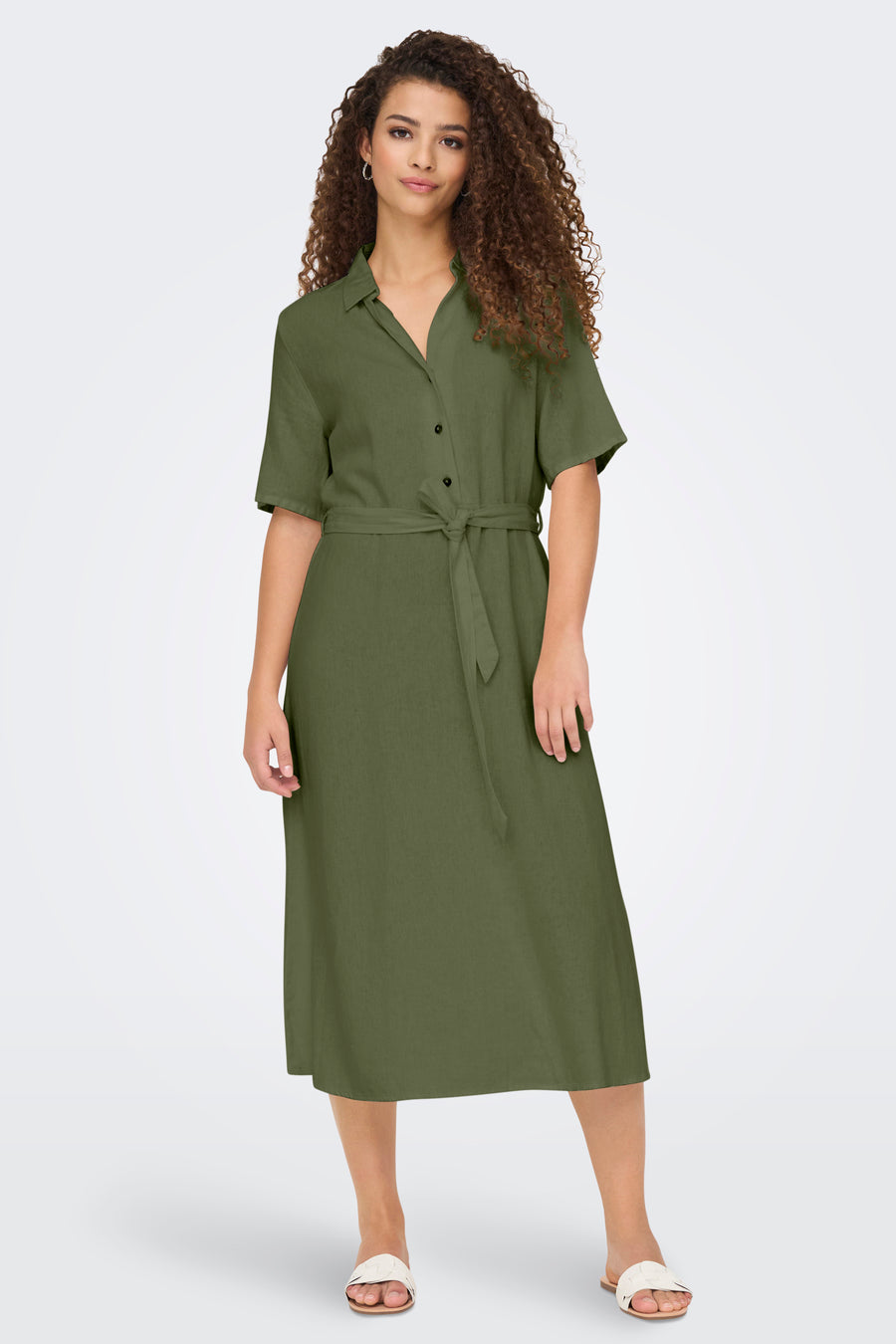 Kleedje met korte mouwen - Kaki - JDY