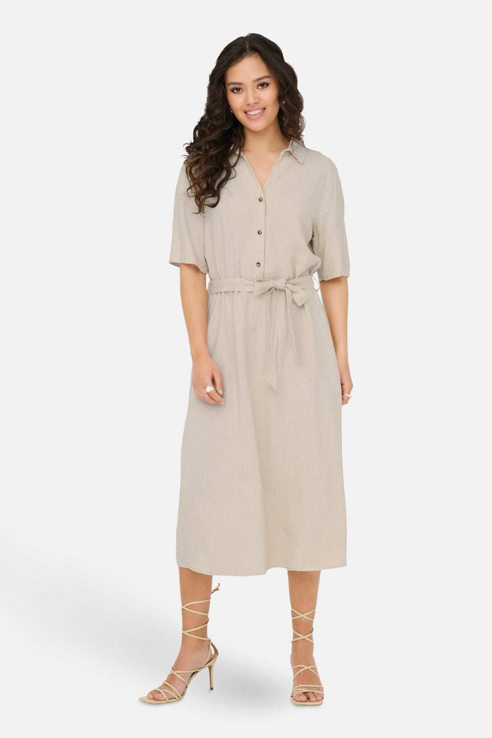 Kleedjes (korte mouwen) Beige - JDY
