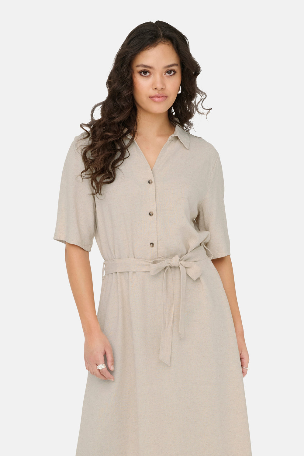 Kleedjes (korte mouwen) Beige - JDY