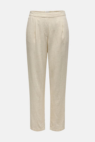 Pantalon sur mesure écru de JDY, avec plis à l'avant et une subtile texture.