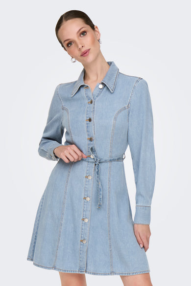 Kleedjes (lange mouwen) Light blue denim - JDY