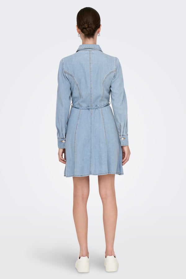 Kleedjes (lange mouwen) Light blue denim - JDY