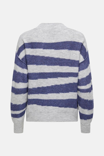 Pull met ronde hals - grijs - JDY