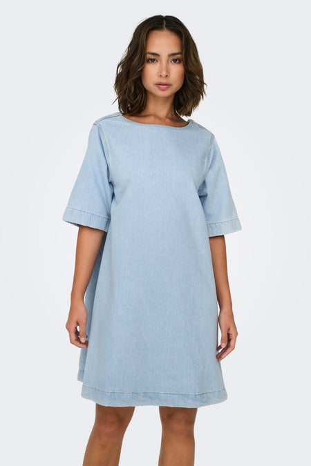 Kleedjes (korte mouwen) Light blue denim - ONLY®