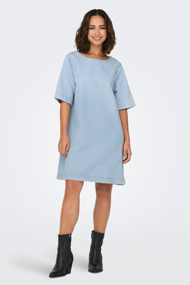 ONLGIGI S/S A-SHAPE DRESS AZG DNM