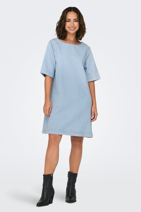 Kleedjes (korte mouwen) Light blue denim - ONLY®