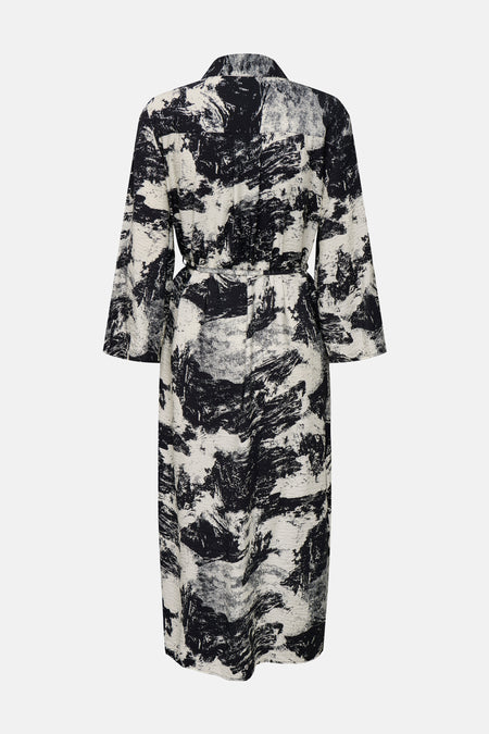 Kleedje met lange mouwen - Zwart