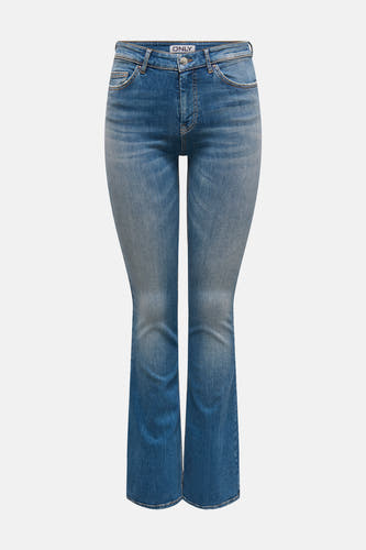 Jean flare en denim bleu de ONLY avec un lavage classique et des détails subtils.