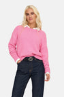 Pull met ronde hals - roze