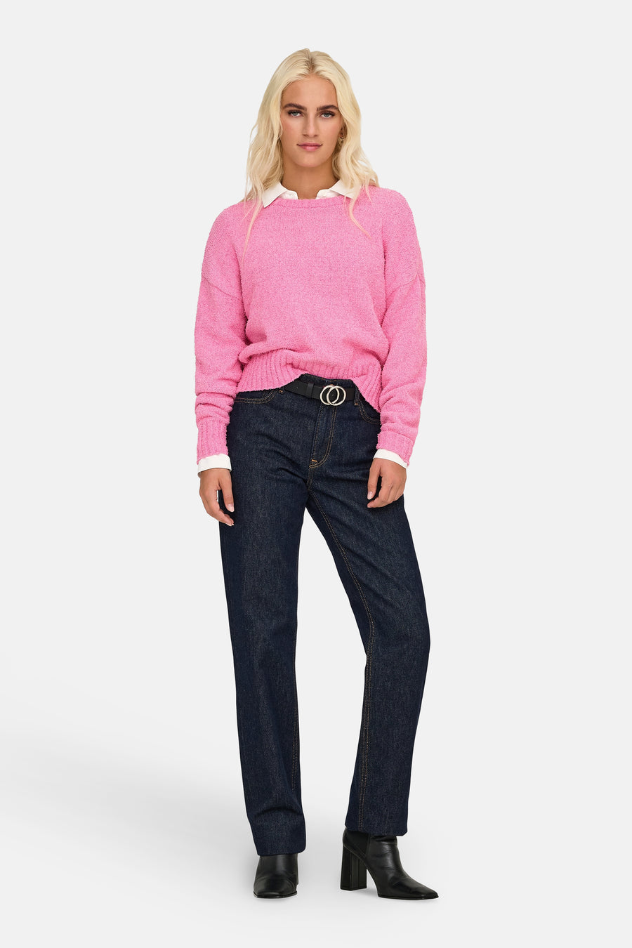 Pull met ronde hals - roze - ONLY®