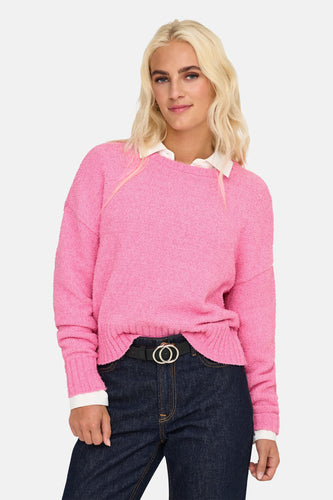Pull met ronde hals - roze - ONLY®