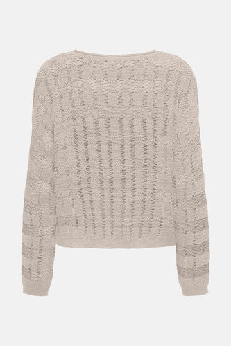Pull met ronde hals - Beige - ONLY®