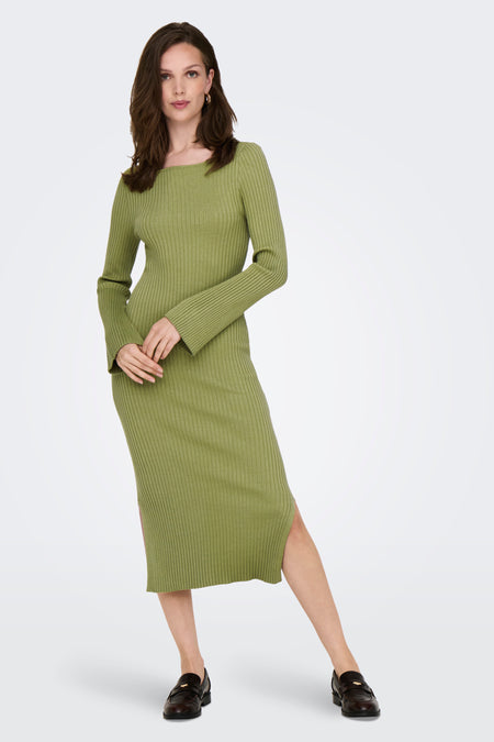 Kleedje met lange mouwen - groen