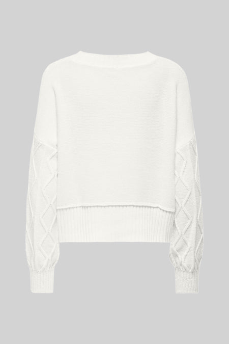 ONLKAYA LIFE LS LOOSE CABLE ONECK CC KNT