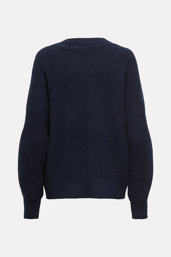 Pull met ronde hals - blauw