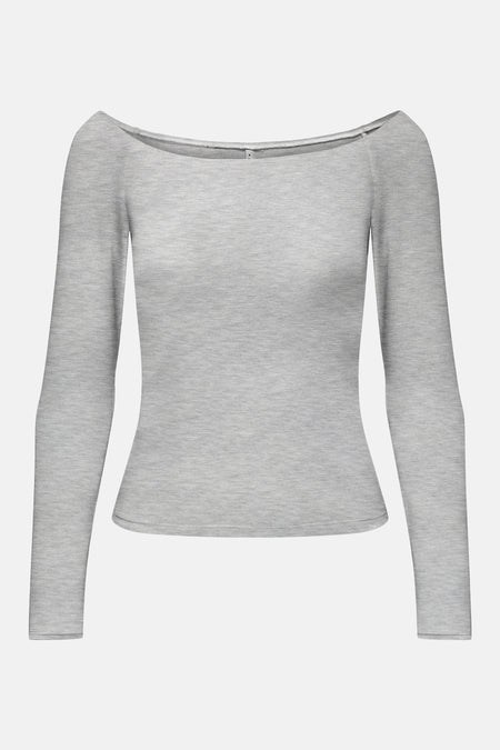 T-shirt met lange mouwen - grijs