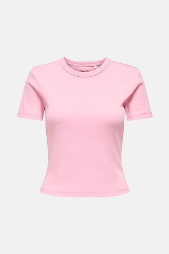 Top uni manche courte rose - ONLY®