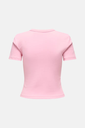 Top uni manche courte rose - ONLY®