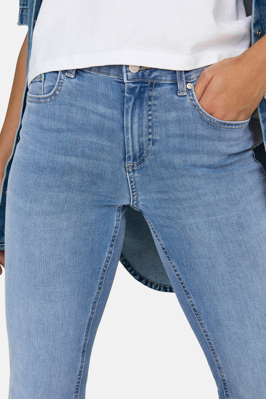 Jeans flared mid blue denim - ONLY®