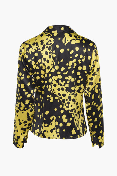 Blouse met lange mouwen - geel