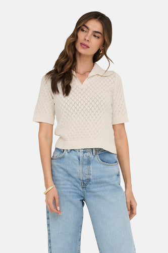 Polo met korte mouwen - ecru - ONLY®