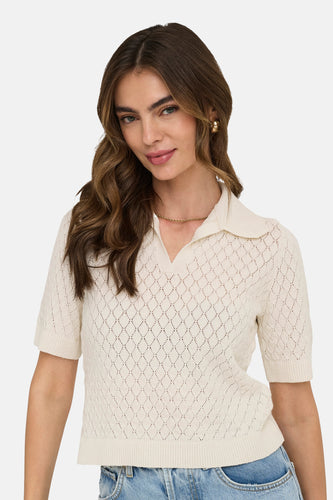 Polo met korte mouwen - ecru - ONLY®