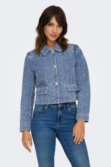 Korte jas Mid blue denim - JDY