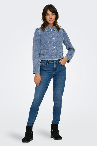 Korte jas Mid blue denim - JDY