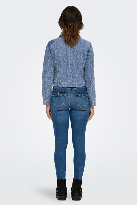 Korte jas Mid blue denim - JDY