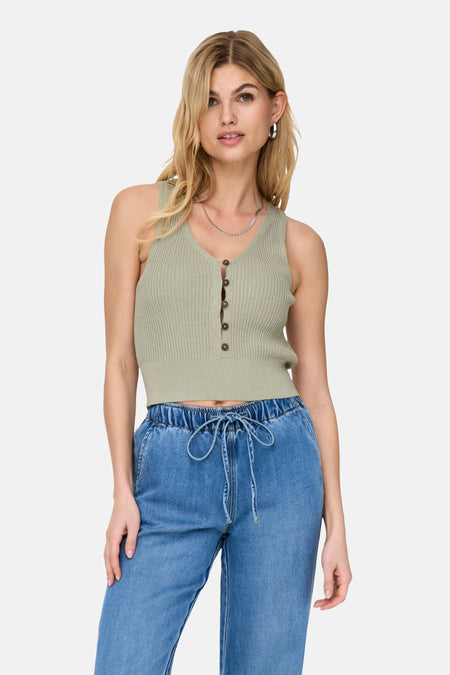 Top (zonder mouwen) Bruin - ONLY®