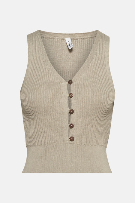 Top (zonder mouwen) Bruin - ONLY®