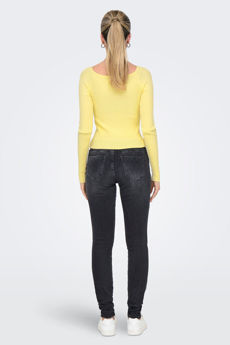 T-shirt met lange mouwen - geel