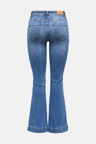 BLUSH FLARED - mid blue denim
