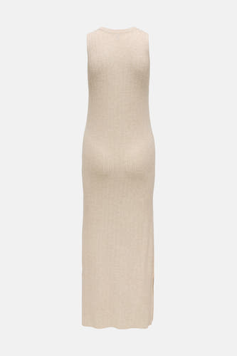 Robe sans manches écru de ONLY avec structure côtelée et une longue, élégante coupe.