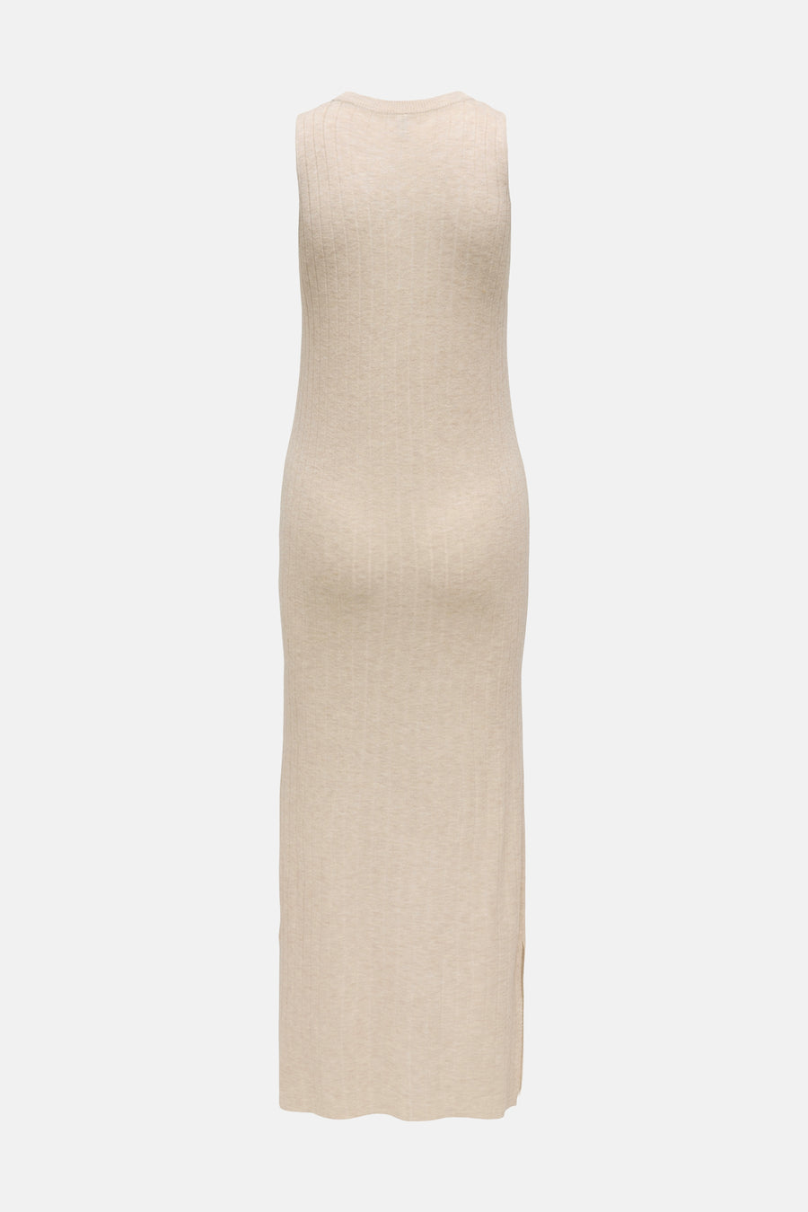 Robe sans manches écru de ONLY avec structure côtelée et une longue, élégante coupe.