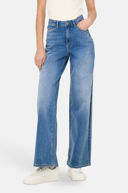 Jeans wide Mid blue denim - JDY