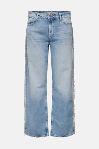 Jean en denim bleu clair ONLY® avec des bords strass sur les côtés.