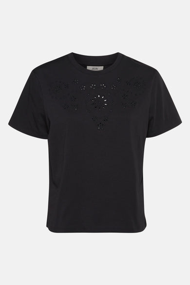 JDYCIF S/S BRODERIE ANGLAISE TOP JRS