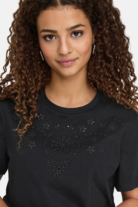 T-shirt met korte mouwen - zwart