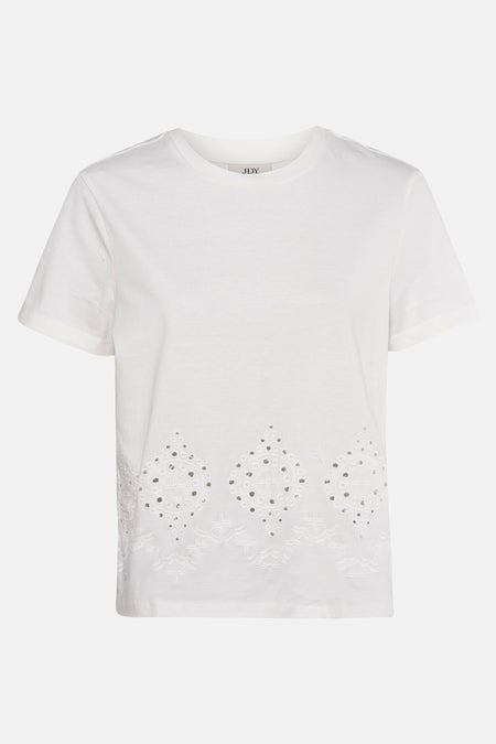 JDYCIF S/S BRODERIE ANGLAISE TOP JRS